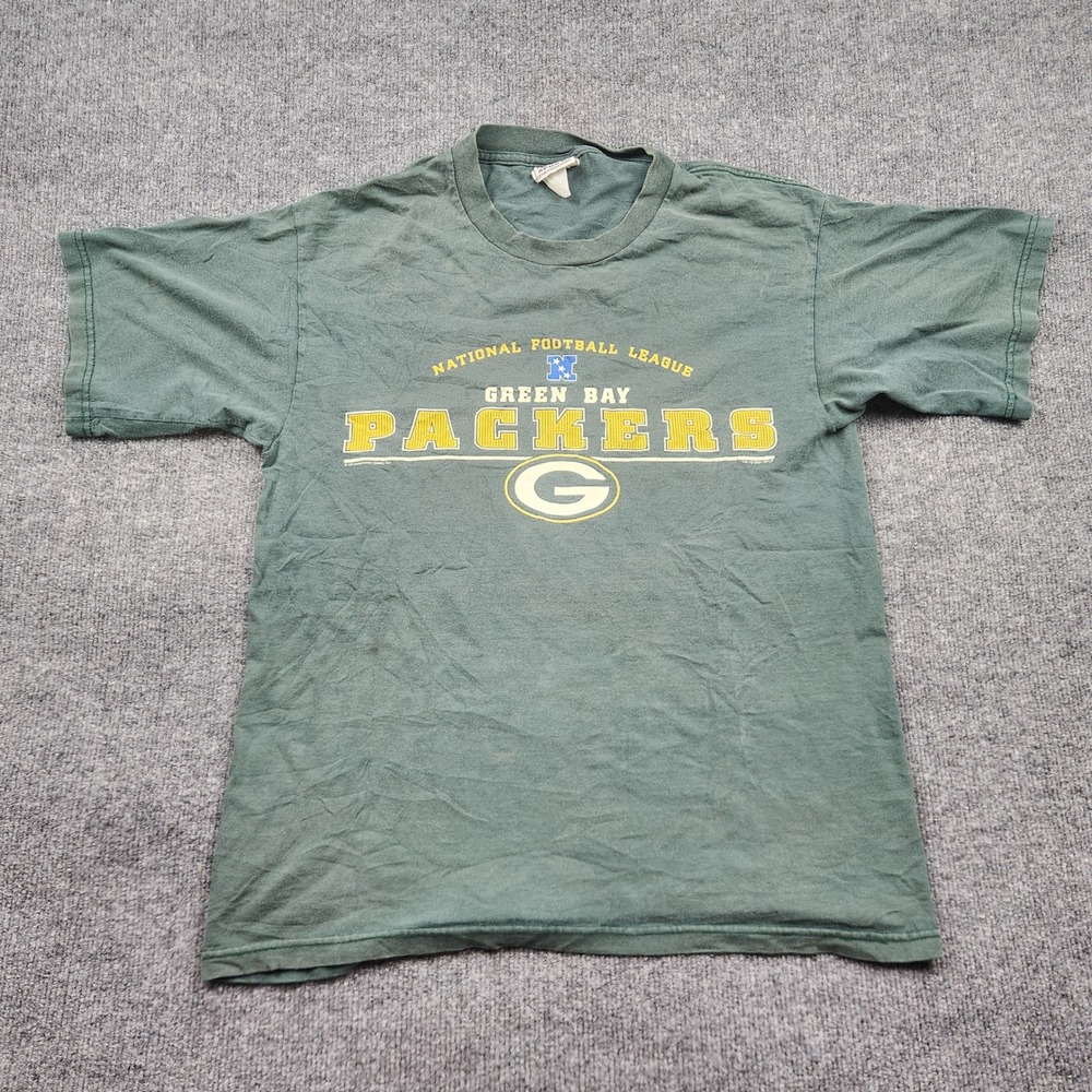 Vintage 2001 Lee Sport Green Bay Packers NFL T-Shirt Green Mens Medium M